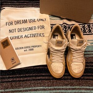 Golden goose ball star, Canvas, and leather upper nylon Ballstar